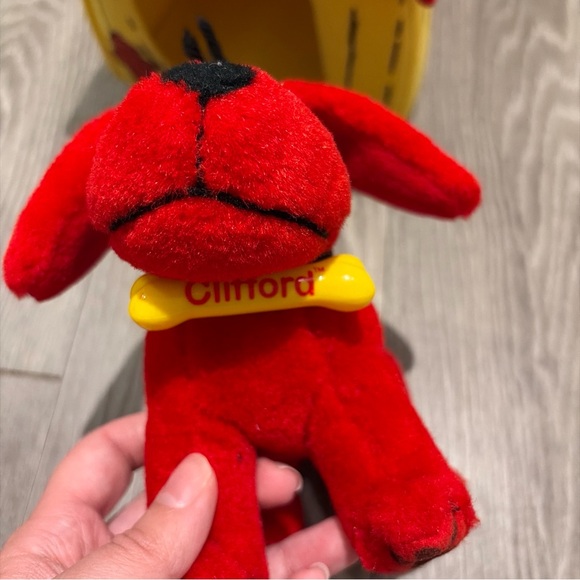 1995 Clifford The Big Red Dog Scholastic Plush Dog & Doghouse Vintage 90s - Picture 3 of 7